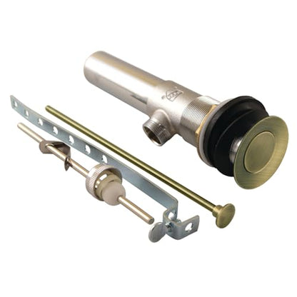 Kingston Brass KB1003 Brass Pop-Up Drain with Overflow, Antique Brass 7.81 x 2.13 x 2.13 - color: Antique Brass