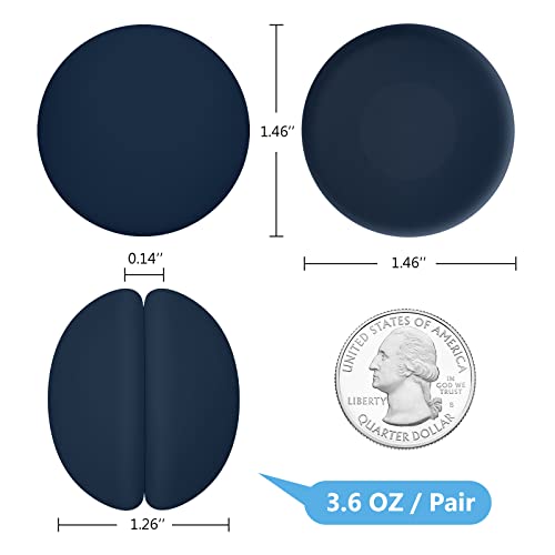 VANZAVANZU 10 Pairs Shower Curtain Weights, Silicone Wrapped Magnets, Heavy Duty Magnets Prevent Curtain Liner from Blowing, Rust-Free, Navy Blue - color: Dark Blue, size: 1.2"W x 1.2"L (Pack of 10)