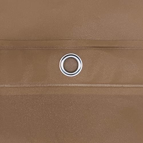 Barossa Design Brown Shower Curtain Liner Standard Size | Premium PEVA, BPA & PVC Free, No Chemical Smell, Metal Grommets, Lightweight Shower Curtain with 3 Magnets for Bathroom - color: Brown, size: 72"W x 72"L (Pack of 1)