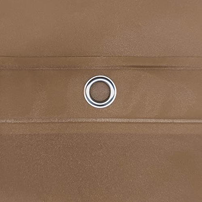 Barossa Design Brown Shower Curtain Liner Standard Size | Premium PEVA, BPA & PVC Free, No Chemical Smell, Metal Grommets, Lightweight Shower Curtain with 3 Magnets for Bathroom - color: Brown, size: 72"W x 72"L (Pack of 1)