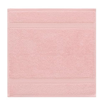 Supreme Terry 6-Piece Premium Towel Set, Soft & Plush 100% Turkish Cotton, Spa Quality, 2 Bath Towel 2 Hand Towels 2 Washcloths-Pink - color: Pink, size: 6 Pcs Set