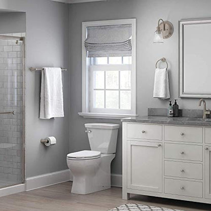 Franklin Brass 3-Piece Satin Nickel Bathroom Set Towel Rack, Ring, Toilet Paper Holder| Kinla Bath Accessories - color: Satin Nickel, style: 3-Piece Bath Accessory Set