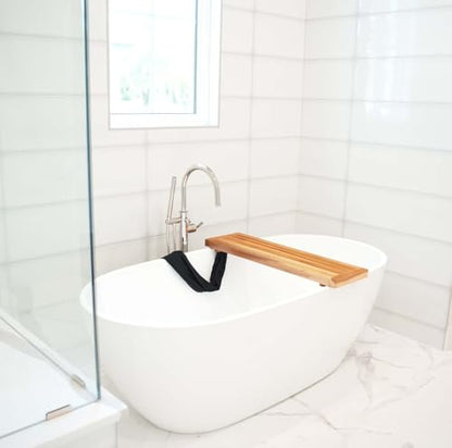EcoDecors, 34 inch, Bath Tray for Tub, Bath Tub Tray Wood, Bathtub Table, Caddy for Bathtub in Natural Teak - style: 34"- No Handles