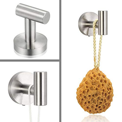 4 Pieces Bathroom Hardware Set-Towel Ring-Toilet Paper Roll Holder-Towel Hooks-Towel Bar Sets Heavy Duty SUS 304 Stainless Steel Wall Mount Bathroom Accessories,9100PC Polished Chrome - color: Brushed Nickel-4