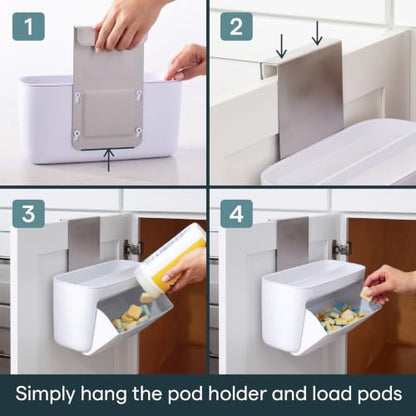 YouCopia DoorStash Dishwasher Pod Holder, Cabinet Door Storage Container - size: Pod Holder