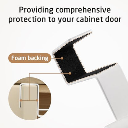 KES Over Cabinet Door Towel Bar Fit 1" Thick, Kitchen Towel Holder, White | Anti-Wobble Stable Fit, Scratchproof, Kitchen Towel Rack for Dish Hand Towels, Cabinet Towel Holder, 2 Pack, KTH500S26-WH-P2 - color: White
