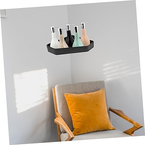 Levemolo Bathroom Corner Shelf Wall-Mounted Space Aluminum Shower Rack Waterproof Hanging Storage for Bathroom Decorative Corner Shelving for Tight Spaces