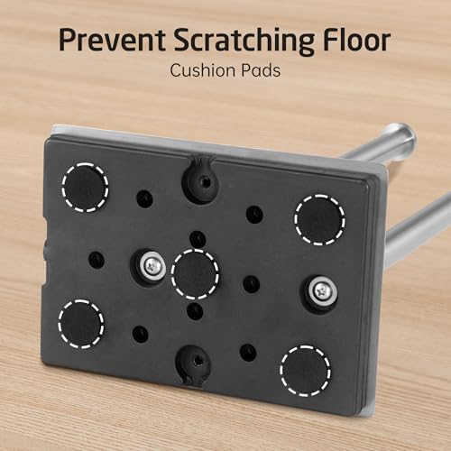 KES Freestanding Toilet Paper Holder Stand with Reserve | Heavy Base, Toilet Paper Storage for Bathroom, SUS304 Stainless Steel Brushed Steel, BPH286S1B-2 - color: Brushed Grey