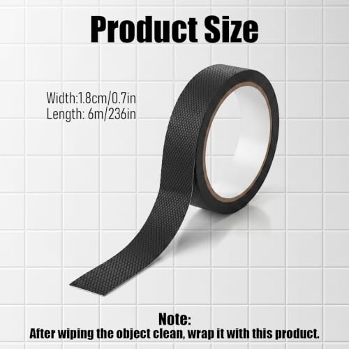 20ft Rubber Grip Tapes 0.71inch Non-Slip Grip Tape for Handles | Slip Resistant Tape for Bathroom, Anti Slip Tapes Waterproof, for Seniors Handicap