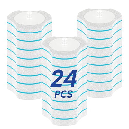 BOOMJOY Only Compatible BOOMJOY Disposable Toilet Brush, 24PCS Toilet Brush Refills, Replacement Heads for Toilet Brush