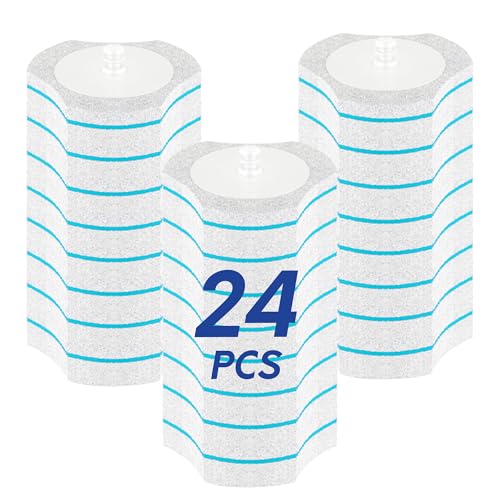 BOOMJOY Only Compatible BOOMJOY Disposable Toilet Brush, 24PCS Toilet Brush Refills, Replacement Heads for Toilet Brush