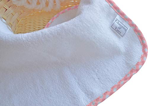 Channing & Yates Premium Boutique Baby Washcloths - (6-Pack) Organic Plush Washcloths 2X Thick & Soft - Helps Eczema - Adult Face Washcloths - (Pink on White) - color: Pink Gingham
