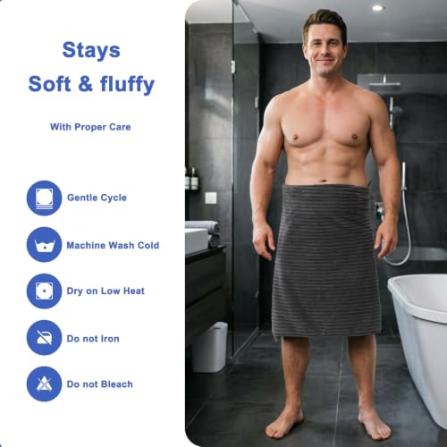 Bath Towels 2-Pack, 27.5x55 Inches - Ultra Soft and Highly Absorbent Quick Dry Microfiber Towels with Hanging Loop, Beauty Twill Stripe Design for Bath, Beach, Gym - color: 2dark Grey