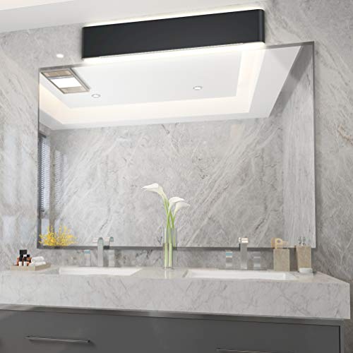 Aipsun 32.6 inch Modern Black Vanity Light Fixtures LED Black Bathroom Wall Light Up and Down Bathroom Lighting Fixtures White Light 5000K - color: White Light Black, size: 32.6 inch, style: 5000K
