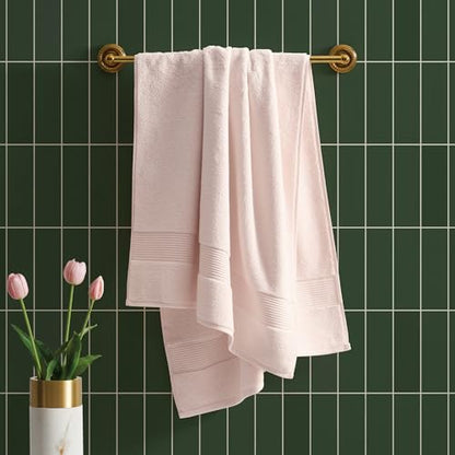 Ted Baker Cotton Bath Towel Soft, Highly Absorbent, 30x56, Blush Pink 1 Pc - color: Blush, size: Bath Towel - 1 Piece