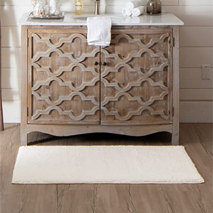 Mohawk Home Classic Cotton White 2' 3" x 3' 9" Bath Mat - color: Off White, size: 2'3" x 3'9" (Rectangular)