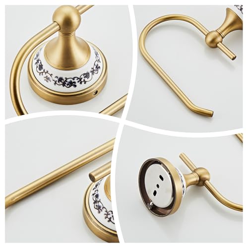 Wall Mounted Bathroom Kitchen Antique Toilet Paper Holder, Open Arm Towel Holder, Tissue Holder, Bathroom Kitchen Tissue Roll Holder YIGUANXIN - color: Antique, size: Toilet Paper Holder