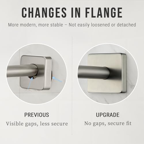 G-Promise 6 Inch Shower Extender with 6 Inch Arm and Flange(Brushed Nickel) | Solid Brass Construction, Height and Angle Adjustable, Standard Connection Thread, All Installation Tools Included - color: Brushed Nickel, style: 6 Inch