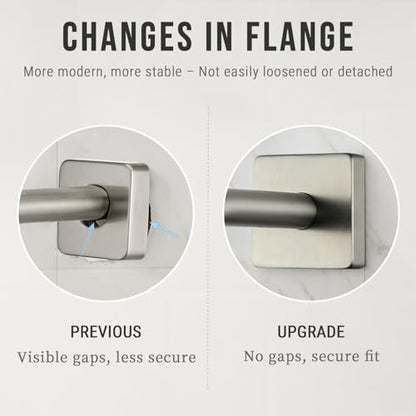 G-Promise 6 Inch Shower Extender with 6 Inch Arm and Flange(Brushed Nickel) | Solid Brass Construction, Height and Angle Adjustable, Standard Connection Thread, All Installation Tools Included - color: Brushed Nickel, style: 6 Inch