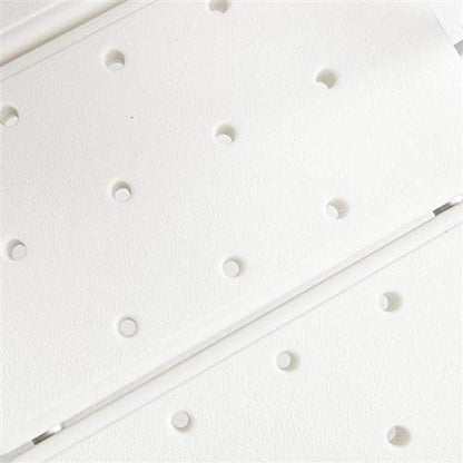 Bath Chair,Adjustable Handicap Shower Chair Seat Bench Transfer Bench with Arms and Backs,3 Blow Molding Plates Aluminium Alloy for Seniors Elderly Baby Bathtub Lift Chair (White) - color: White