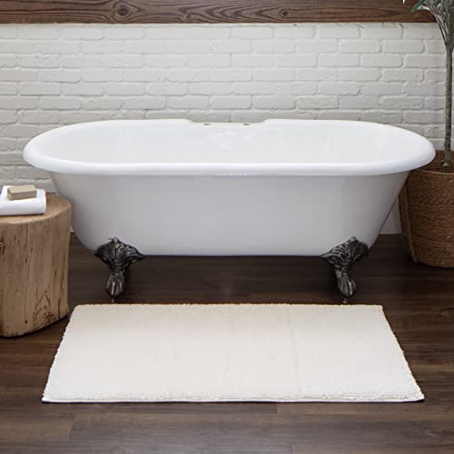 Mohawk Home Classic Cotton White 2' x 5' Bath Mat - color: Off White, size: 2' x 5' (Rectangular)