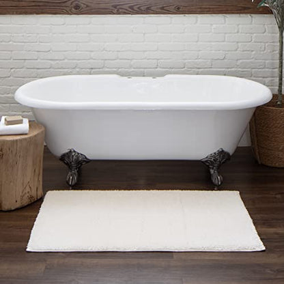 Mohawk Home Classic Cotton White 2' x 5' Bath Mat - color: Off White, size: 2' x 5' (Rectangular)