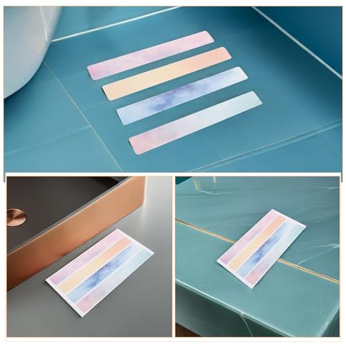 Beavorty Colorful Anti Slip Bathtub Stickers 2 Sets, 2.5cm X 20cm Bathroom Non-Slip Floor Safety Tape, Waterproof Adhesive Anti Skid Strips for Shower, Stairs, and Slippery Surfaces