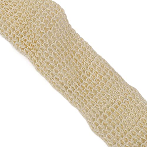 3Pcs Exfoliating Loofah Back Scrubber, Long Body Washcloth Towel Sisal Glove Deep Clean Shower Loofah Set for Home Travel Bathroom