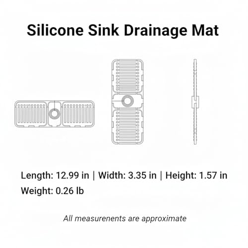 Silicone Faucet Splash Guard Mat，13 x 3.35 Inches | Flexible Design ，Slot Design ，Multi-Scene Use ，Neat Countertop Helper - color: Gray