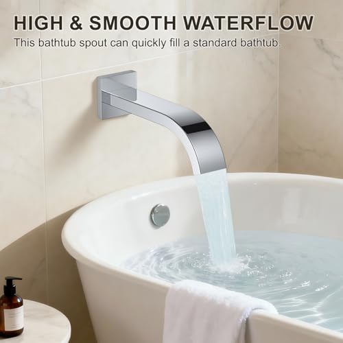 Chrome Shower System with Tub Spout, Ceiling Mounted Bathtub Shower Faucet Set, 12" Rainfall Shower Head and Handheld Shower Combo, High Pressure Shower Fixtures Set with Rough-in Valve - color: Polished Chrome, style: 12" Ceiling Mounted Shower System wi