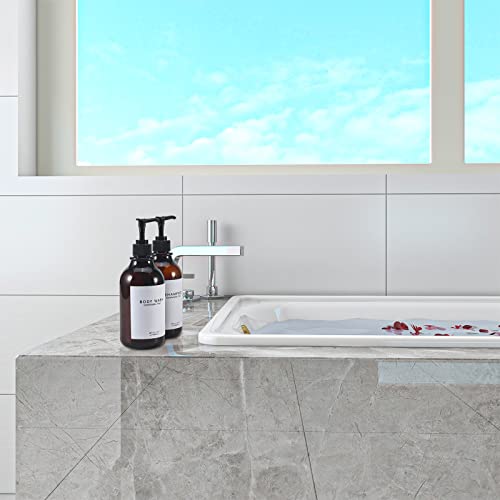 Shampoo and Conditioner Dispenser for Shower Wall,Shower Soap Dispenser 3 Chamber No Drill,Refillable for Shampoo Lotion Oil Shower Soap Hand Soap and Dish Soap… - color: 3 B-brown