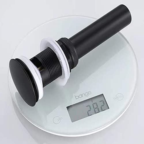 Pop Up Sink Drain With Overflow Bouncing Style Brass Stopper for Bathroom Faucet Vessel or Vanity Drain Brass Oil Rubbed Black - color: Orb Pop Up Sink Drain With Overflow