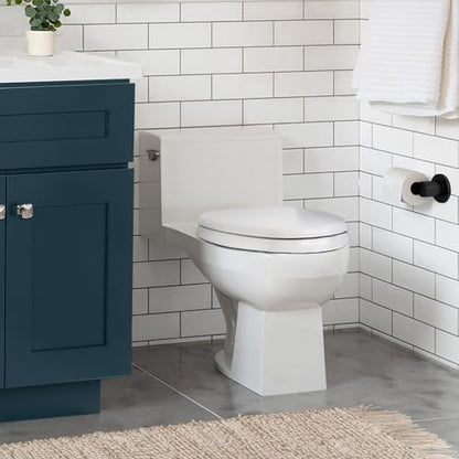 Design House Dalton Elongated Toilet Seat, White | Surface, Traditional, Wood, Hardware, 544288 - color: White