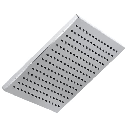 Delta Chrome Rain Shower Head, Single Setting 12 Inch Square Shower Head, Showerheads, 2.5 GPM Flow Rate, Lumicoat Chrome 52159-PR25 - color: Chrome