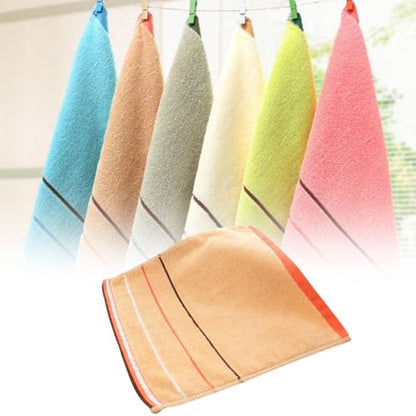 Cotton Fingertip Towels, Decorative Terry Bathroom Towels, Extra-Absorbent Soft, (6 Set)