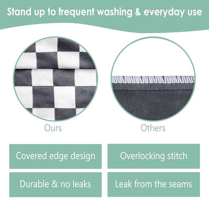 wegreeco Reusable Hanging Wet Dry Cloth Diaper Bag (Checkerboard Grey) - color: Checkerboard Grey
