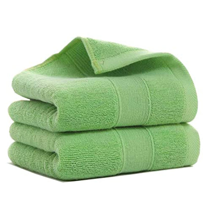 Lchkrep Bathroom Hand Towels (14x30 inch), Home Soft Cotton Super Soft Highly Absorbent Hand Towels for Bath, Hand, Face, Gym and Spa (Green-2PACK) - color: Green-2pack