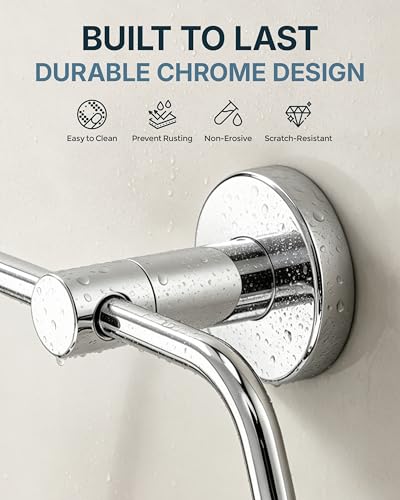 RARXTR Hand Towel Holder for Bathroom Polished Chrome Towel Ring Heavy Duty Stainless Steel Towel Hanger Wall Mount for Bath, Kitchen - size: ∅9mm Tube