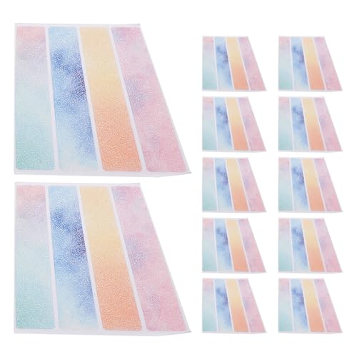 Beavorty Colorful Anti Slip Bathtub Stickers 2 Sets, 2.5cm X 20cm Bathroom Non-Slip Floor Safety Tape, Waterproof Adhesive Anti Skid Strips for Shower, Stairs, and Slippery Surfaces