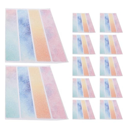 Beavorty Colorful Anti Slip Bathtub Stickers 2 Sets, 2.5cm X 20cm Bathroom Non-Slip Floor Safety Tape, Waterproof Adhesive Anti Skid Strips for Shower, Stairs, and Slippery Surfaces