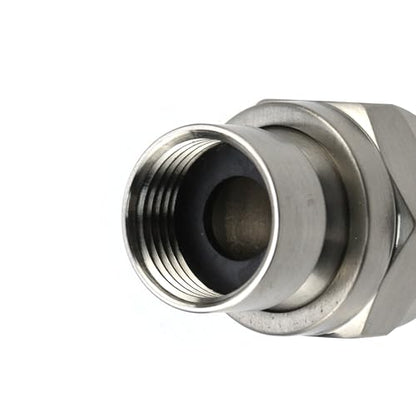 Brushed Nickel Shower Head Swivel Ball 360°Brass Chrome Shower Head Elbow Adapter Adjustable For G1/2 Universal Shower Arm - color: Brushed Nickel