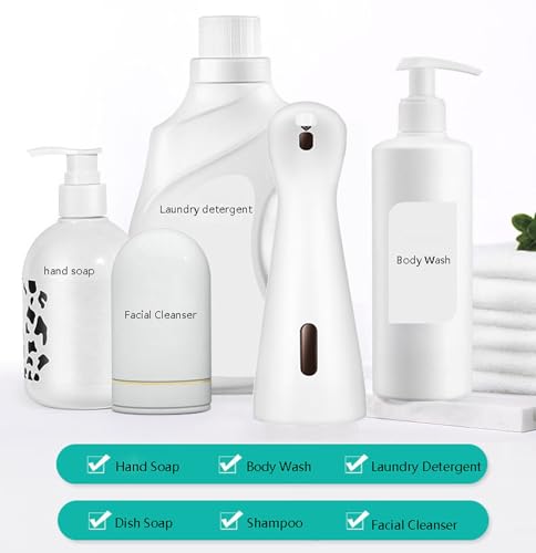 Automatic Touchless Soap Dispenser with IPX6 Waterproof Rating for Bathroom and Kitchen Countertop