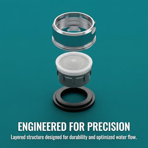 2-Pack RP330 Faucet Aerator with Removal Wrench, 2.2 GPM, Chrome | Replacement for RP330 Delta faucet aerator