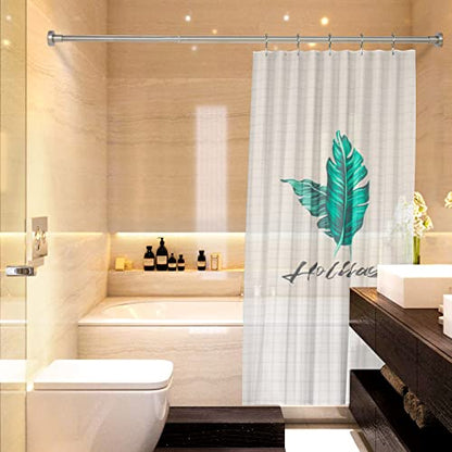 Shower Curtain Rod Tension- Never Rust No Drill Non-Slip Spring Tension Shower Rod, 43-73 inches 304 Stainless Steel, Brushed Nickel - color: Brushed Nickel, size: 43-73 Inches