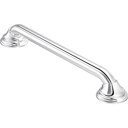 Moen LR8724D3CH Bathroom Safety 24-Inch Ultima Designer Bathroom Grab Bar, Chrome - color: Chrome