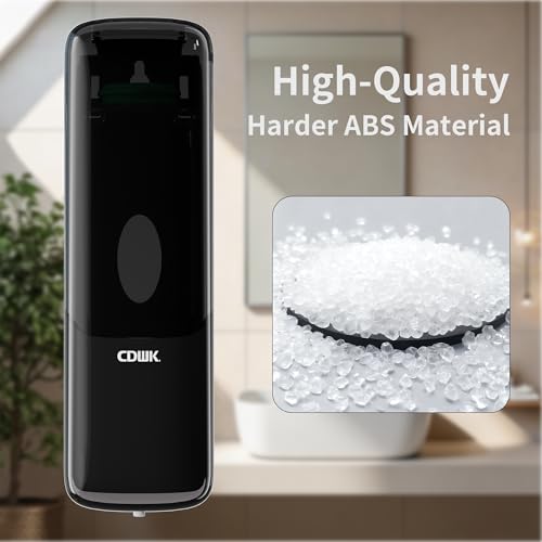 Soap Dispenser Wall Mount, 300ml No-Drill Adhesive or Screw Mounting | Shampoo Conditioner Body Wash Dispenser, Clear Refillable Liquid Lotion Pump, Home Kitchen Bathroom Commercial Office Use - color: Black