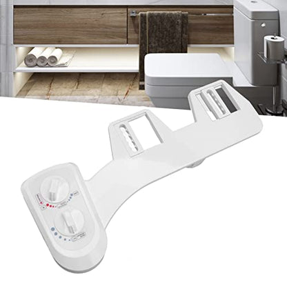 Toilet Bidet Double Knob Movable Nozzle NonElectric SelfCleaning Bidet Attachment for Home Bathroom