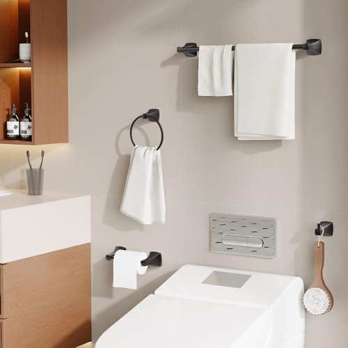 Hand Towel Holder for Bathroom Oil Rubbed Bronze Towel Ring Stainless Steel and Zinc Alloy Towel Hanger Wall Mount for Bath, Kitchen - color: Oil Rubbed Bronze