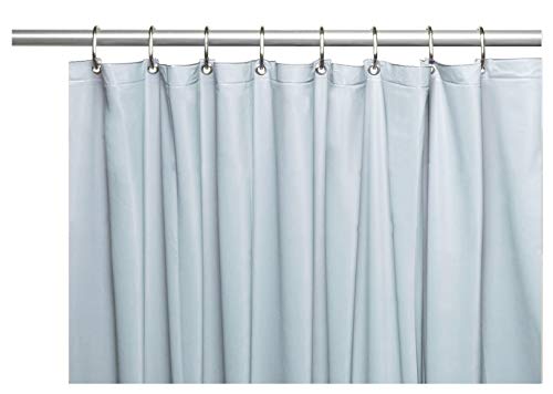 Venice Elegant Home Heavy Duty Vinyl Shower Curtain Liner with 12 Metal Grommets Light Blue - color: Light Blue