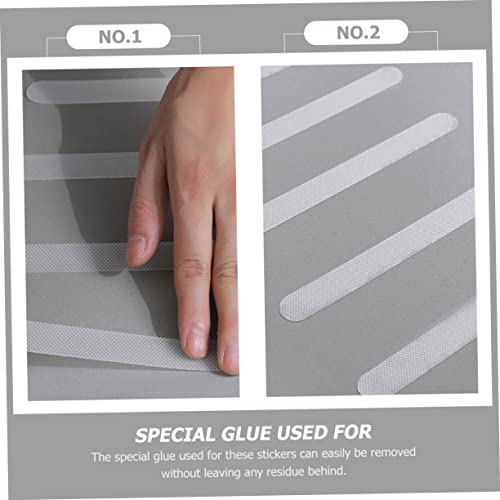 UKCOCO 4sets Non-Slip Sticker Bath Shower Mat Slip Strips Adhesive Bathroom Accessories